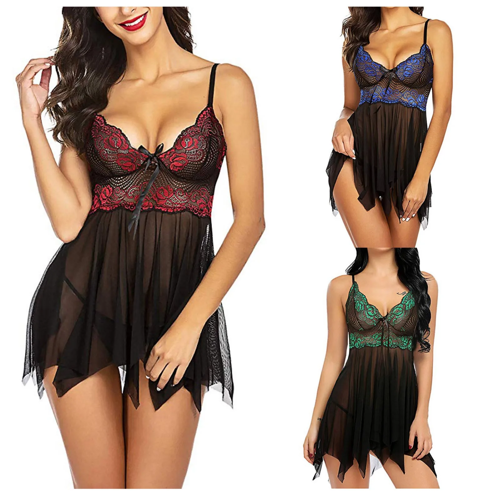 Sexy Lace Nightgown Women Nightie Camisole Deep V Backless Mini Night Dress Summer Nightwear Perspective Sleepwear Home Clothes
Sexy Lace Nightgown Women Nightie Camisole Deep V Backless Mini Night Dress Summer Nightwear Perspective Sleepwear Home Clothes