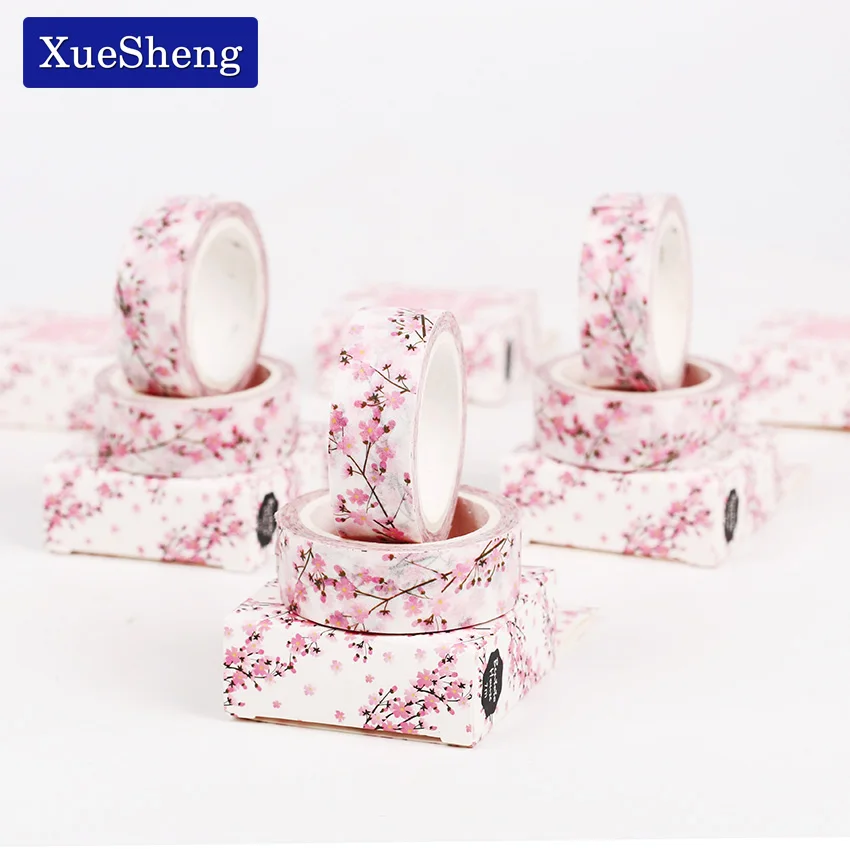 15mm X 7m Cute Sakura Flower Decorative Paper Washi Tape DIY Scrapbooking Masking Tapes School Office Supply
15mm X 7m Cute Sakura Flower Decorative Paper Washi Tape DIY Scrapbooking Masking Tapes School Office Supply