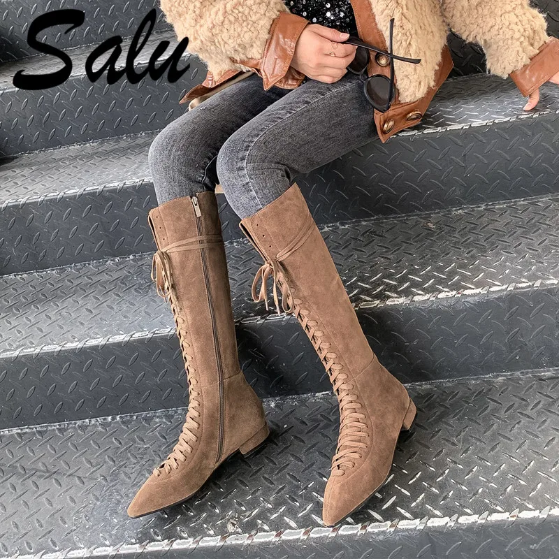 Salu/зимние сапоги; женские сапоги до колена; теплые сапоги; Новая модная женская обувь из натуральной кожи; женские черные сапоги с острым нос...
Salu/зимние сапоги; женские сапоги до колена; теплые сапоги; Новая модная женская обувь из натуральной кожи; женские черные сапоги с острым нос...