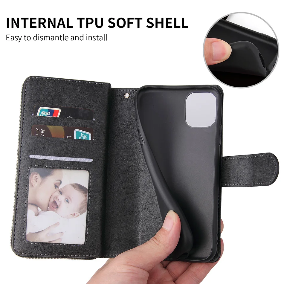 Luxury Zipper Wallet Flip Leather Case For Samsung Galaxy A01 A10S A20S A20E A02S A10 A20 A30 A40 A50 A70 Multi Card Slots Cover
Luxury Zipper Wallet Flip Leather Case For Samsung Galaxy A01 A10S A20S A20E A02S A10 A20 A30 A40 A50 A70 Multi Card Slots Cover