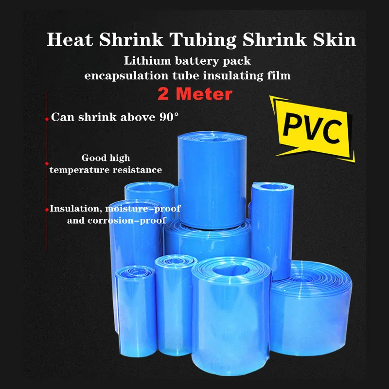 2 Meter PVC Heat Shrink Tubing Shrink Tube A Variety Of Specifications 18650 Battery Shrink Sleeve Insulation Casing
2 Meter PVC Heat Shrink Tubing Shrink Tube A Variety Of Specifications 18650 Battery Shrink Sleeve Insulation Casing