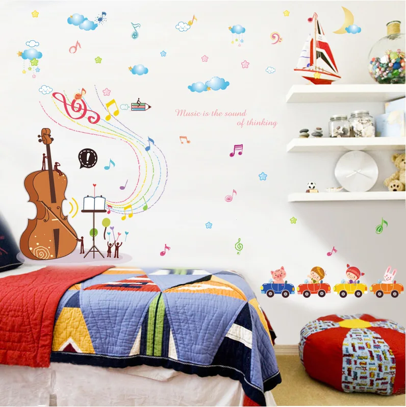 Dream violin wall sticker children's room bedroom living room background decoration picture self adhesive waterproof sticker 
Dream violin wall sticker children's room bedroom living room background decoration picture self adhesive waterproof sticker