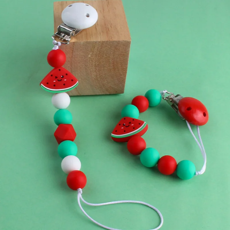 New Arrival Cute Pacifier Clips Boy Watermelon Teether Baby Accessories Newborn Girl Pacifier Chain Birthday Gift Clip Chupetero
New Arrival Cute Pacifier Clips Boy Watermelon Teether Baby Accessories Newborn Girl Pacifier Chain Birthday Gift Clip Chupetero