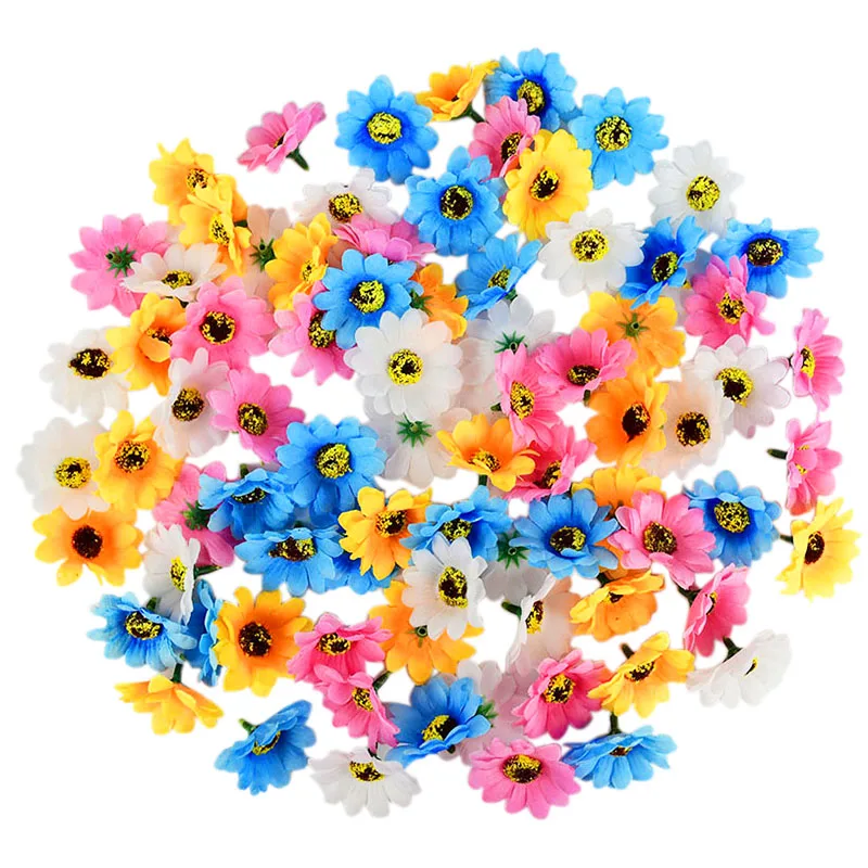 50pcs Mini Silk Sunflower Artificial Daisy Flower Head For Wedding Party Decoration DIY Scrapbooking Wreath Craft Fake Flowers
50pcs Mini Silk Sunflower Artificial Daisy Flower Head For Wedding Party Decoration DIY Scrapbooking Wreath Craft Fake Flowers