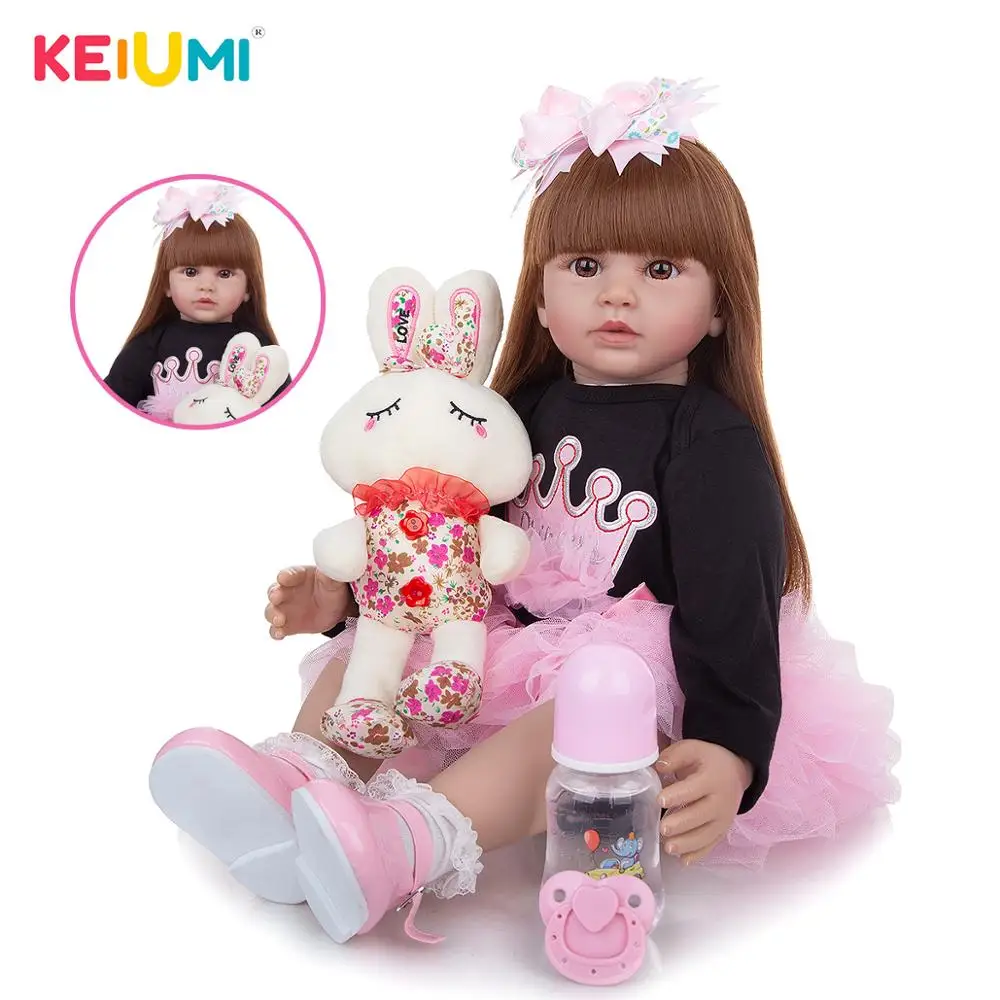 KEIUMI Popular 60 cm Babies Reborn Dolls Girls Soft Silicone Real Princess Stuffed Reborns For Gift Beautiful Pillow Toy
KEIUMI Popular 60 cm Babies Reborn Dolls Girls Soft Silicone Real Princess Stuffed Reborns For Gift Beautiful Pillow Toy