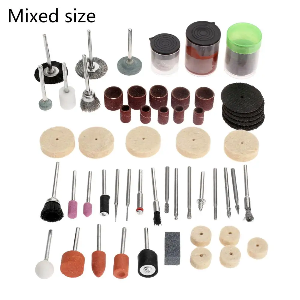 100pcs Rotary Tool Accessories Mini Drill Accessory Set Grinding Sanding
100pcs Rotary Tool Accessories Mini Drill Accessory Set Grinding Sanding
