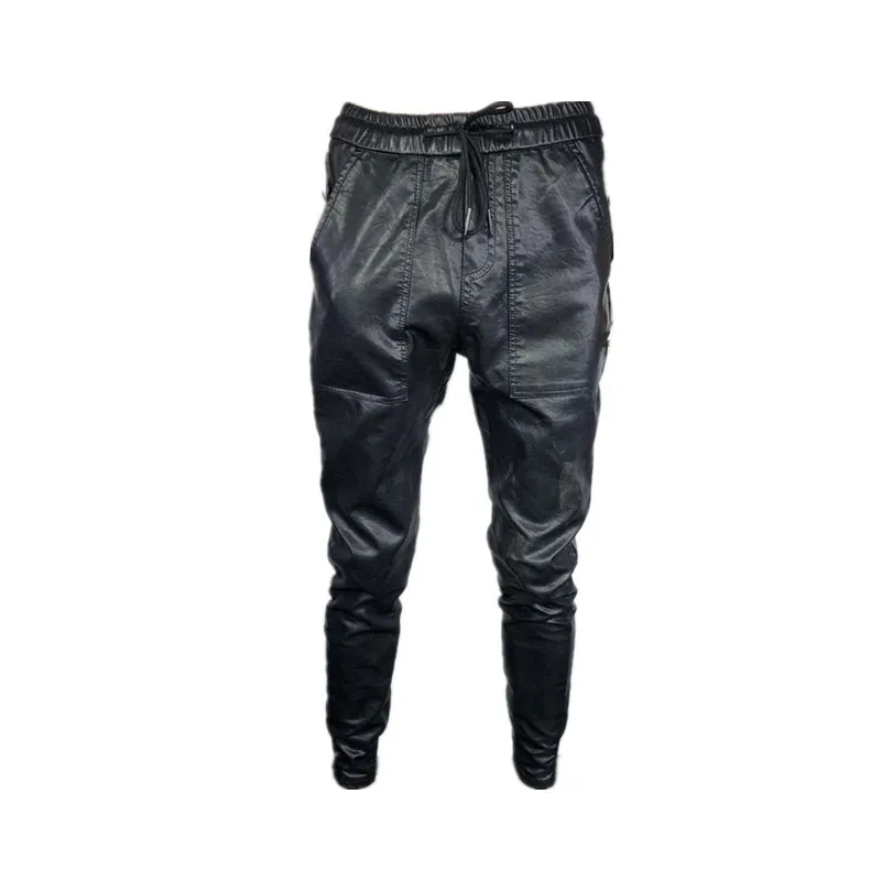 Brand Man Leather Pants Spring And autumn Fashion Men Slim PU black Leather Trousers High Elastic Man Motorcycle Pants Street
Brand Man Leather Pants Spring And autumn Fashion Men Slim PU black Leather Trousers High Elastic Man Motorcycle Pants Street