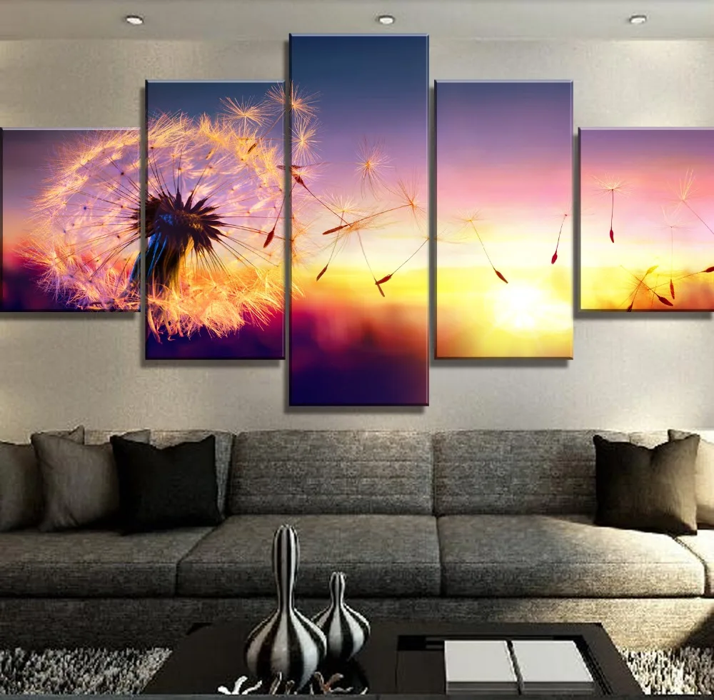 5 Piece HD Print Large Dandelion Sunset Cuadros Decoracion Landscape Canvas Wall Art Home Decor For Living Room Canvas Painting
5 Piece HD Print Large Dandelion Sunset Cuadros Decoracion Landscape Canvas Wall Art Home Decor For Living Room Canvas Painting