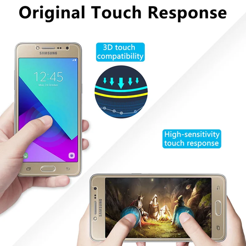 9H HD закаленное защитное стекло для Samsung J7 2017 J5 2016 J3 2015 Защита экрана Galaxy Grand Prime Plus |