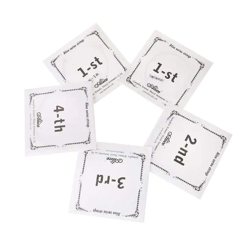 Alice A747 Violin String Nickel-plated High-carbon Steel Nylon Core Silver Wound
Alice A747 Violin String Nickel-plated High-carbon Steel Nylon Core Silver Wound