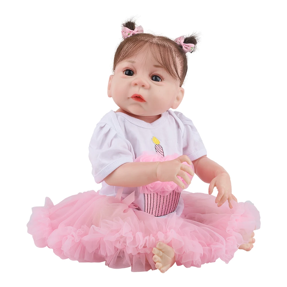 New Arrival Soft Silicone Reborn Baby Girl Doll 55 cm Lifelike Baby Doll for Children's Day Gift Toy
New Arrival Soft Silicone Reborn Baby Girl Doll 55 cm Lifelike Baby Doll for Children's Day Gift Toy