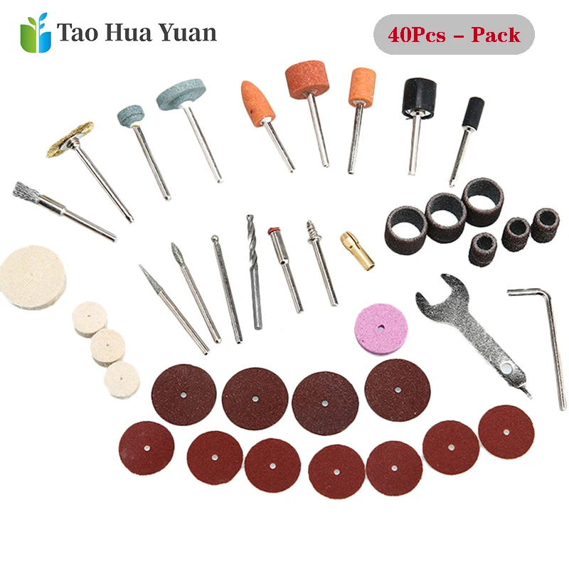 40Pcs Electric Grinder Parts Hardware Rotary Tools Accessory Set Fits For Dremel Drill Carving Grinding Polishing Accessories AA 
40Pcs Electric Grinder Parts Hardware Rotary Tools Accessory Set Fits For Dremel Drill Carving Grinding Polishing Accessories AA