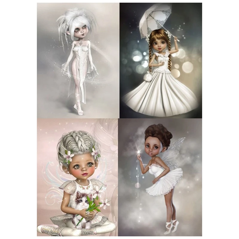 Набор для алмазной вышивки «ангельская принцесса», 4 шт. 
Набор для алмазной вышивки «ангельская принцесса», 4 шт.