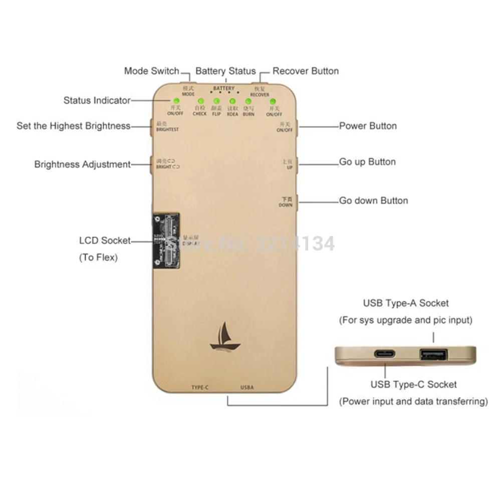 DL S200 LCD Screen Tester For iPhone 11Pro MAX XS XR 8 7 6S DL S200 Programmer Ambient Light Sensor Original Color True Tone
DL S200 LCD Screen Tester For iPhone 11Pro MAX XS XR 8 7 6S DL S200 Programmer Ambient Light Sensor Original Color True Tone