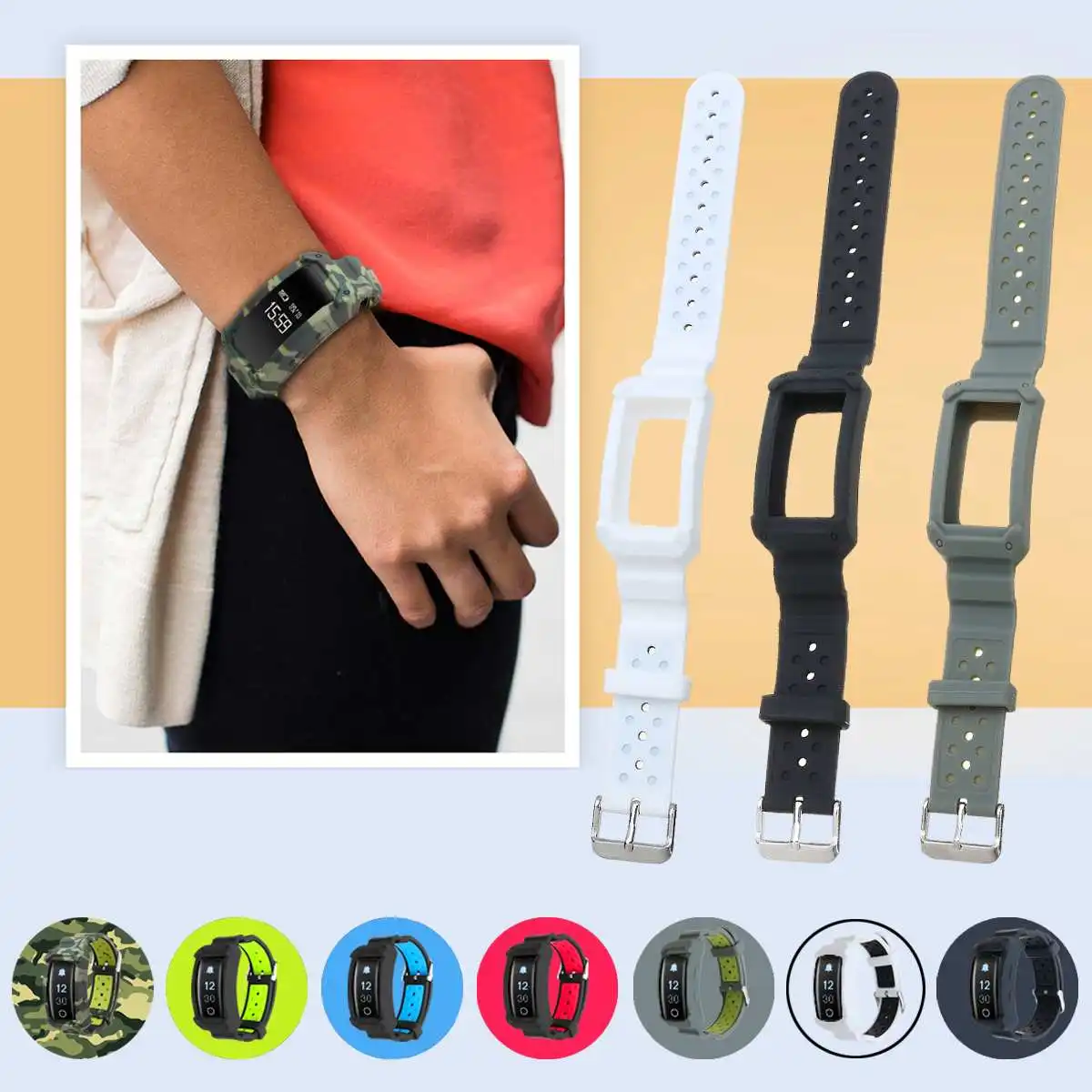 Silicone Wristband Watch Bands Replacement Strap for Samsung Gear Fit 2 SM-R360/Fit2 Pro R365 Strap Wristband Watch Bands
Silicone Wristband Watch Bands Replacement Strap for Samsung Gear Fit 2 SM-R360/Fit2 Pro R365 Strap Wristband Watch Bands