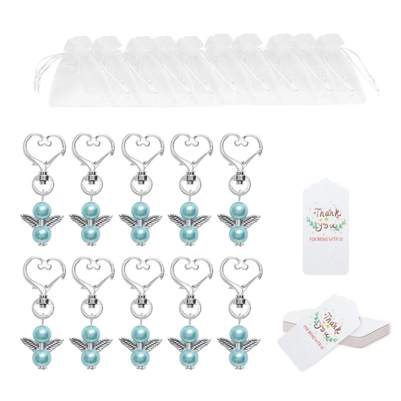 10Pcs Angel Favor Keychains Plus Organza Bags Plus Thank You Kraft Tags Guest Return Favors for Baby Shower Bridal Show
10Pcs Angel Favor Keychains Plus Organza Bags Plus Thank You Kraft Tags Guest Return Favors for Baby Shower Bridal Show