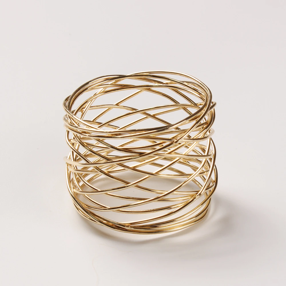 12PCS/Wedding wire wrapped wire napkin ring desktop decoration for party wedding banquet reception Western food etiquette decora
12PCS/Wedding wire wrapped wire napkin ring desktop decoration for party wedding banquet reception Western food etiquette decora