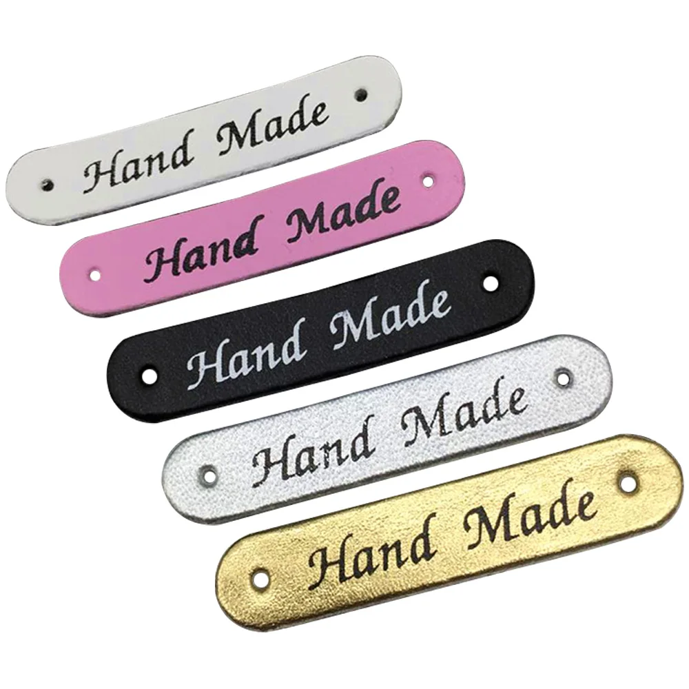 Five Colors Hand Made Print Logo Pu Leather Tags For Clothing Handmade Skin Label For Clothes Handmade Labels For Needlework
Five Colors Hand Made Print Logo Pu Leather Tags For Clothing Handmade Skin Label For Clothes Handmade Labels For Needlework