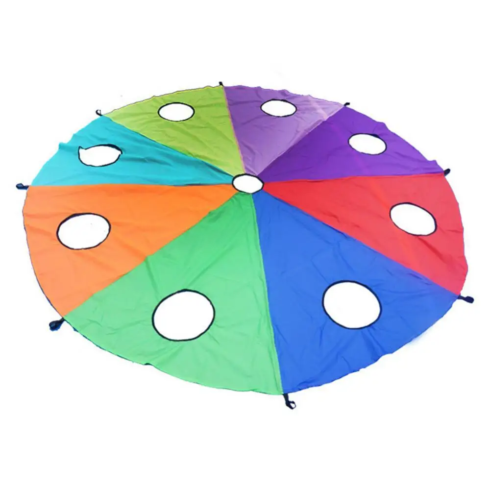 Foldable Kid Play Rainbow Umbrella with Handles Toy Outdoor Teamwork Game Rainbow Umbrella
Foldable Kid Play Rainbow Umbrella with Handles Toy Outdoor Teamwork Game Rainbow Umbrella