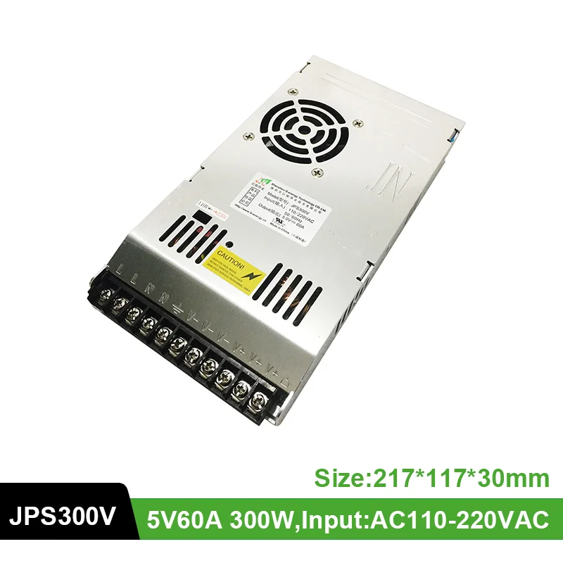 G-energy JPS300V Тонкий Ультратонкий 5 в 60 А 300 Вт 110/220 В переменного тока импульсный источник питания для светодиодного дисплея
G-energy JPS300V Тонкий Ультратонкий 5 в 60 А 300 Вт 110/220 В переменного тока импульсный источник питания для светодиодного дисплея