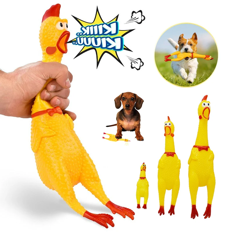 31cm /40cm Screaming Chicken Dog Toys Squeeze Sound Pet Toys Product Shrilling Decompression Tool Squeak Vent Chicken
31cm /40cm Screaming Chicken Dog Toys Squeeze Sound Pet Toys Product Shrilling Decompression Tool Squeak Vent Chicken