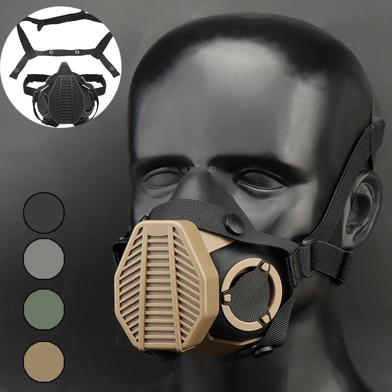Тактическая респитаторная маска, полумаска для стрельбы, пейнтбола, охоты, военная Cs сменная маска, армейский боевой газовый фильтр, Хлопко...
Тактическая респитаторная маска, полумаска для стрельбы, пейнтбола, охоты, военная Cs сменная маска, армейский боевой газовый фильтр, Хлопко...