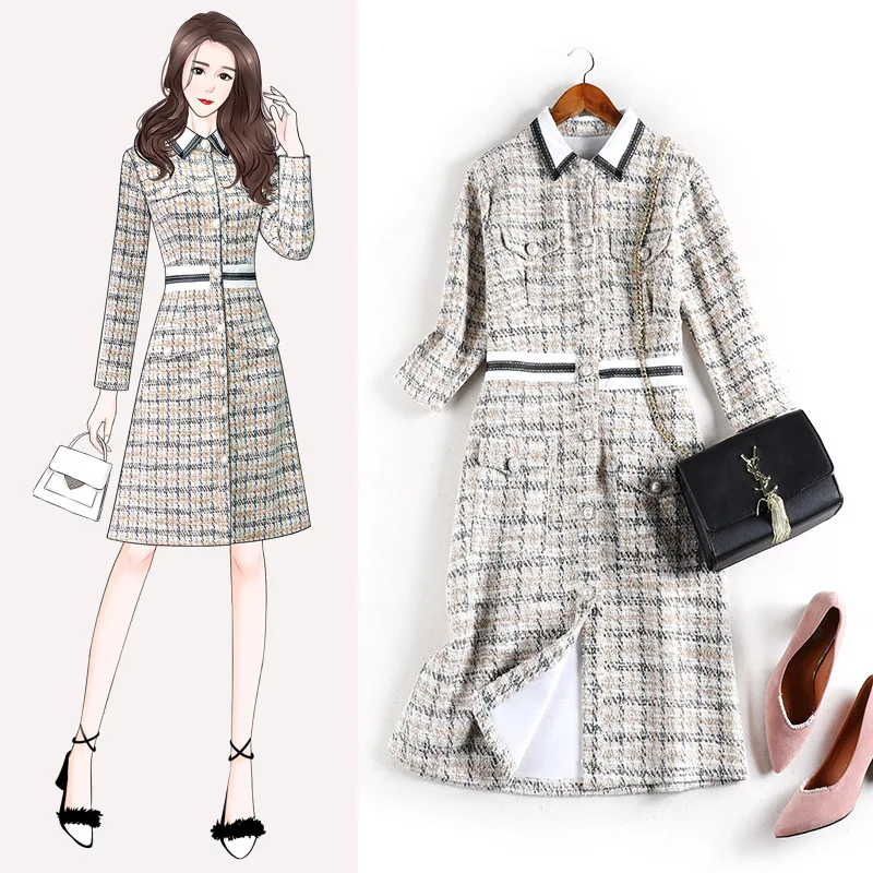 Large size women's clothing fall 2020 women clothes Autumn new long sleeve dress slightly lapel dresses big sizes vestidos 10796
Large size women's clothing fall 2020 women clothes Autumn new long sleeve dress slightly lapel dresses big sizes vestidos 10796