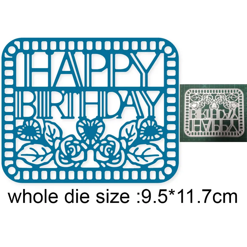 Happy Birthday Flower Frame Metal Cutting Dies Stencils dies for DIY Scrapbooking dies Paper Craft Embossing Dies Cut Craft dies
Happy Birthday Flower Frame Metal Cutting Dies Stencils dies for DIY Scrapbooking dies Paper Craft Embossing Dies Cut Craft dies