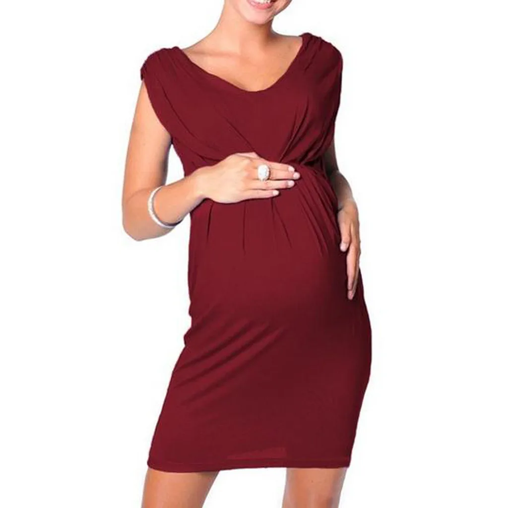 2021 Summer Fashion Maternity Clothes Pregnant Women Sleeveless Bodycon Dress Sexy Solid Dress Vestido maternidad New Dropship 
2021 Summer Fashion Maternity Clothes Pregnant Women Sleeveless Bodycon Dress Sexy Solid Dress Vestido maternidad New Dropship