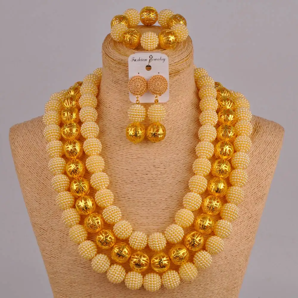 24 inches costume necklace african set beige simulated pearl beaded set nigerian wedding jewelry sets FZZ68
24 inches costume necklace african set beige simulated pearl beaded set nigerian wedding jewelry sets FZZ68
