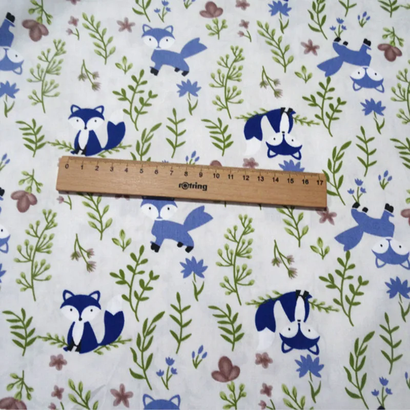 Fox Printed Baby Cotton Quilting Fabric Cotton Patchwork Tissue for DIY Sewing Bed Sheet Dress making cotton fabric
Fox Printed Baby Cotton Quilting Fabric Cotton Patchwork Tissue for DIY Sewing Bed Sheet Dress making cotton fabric
