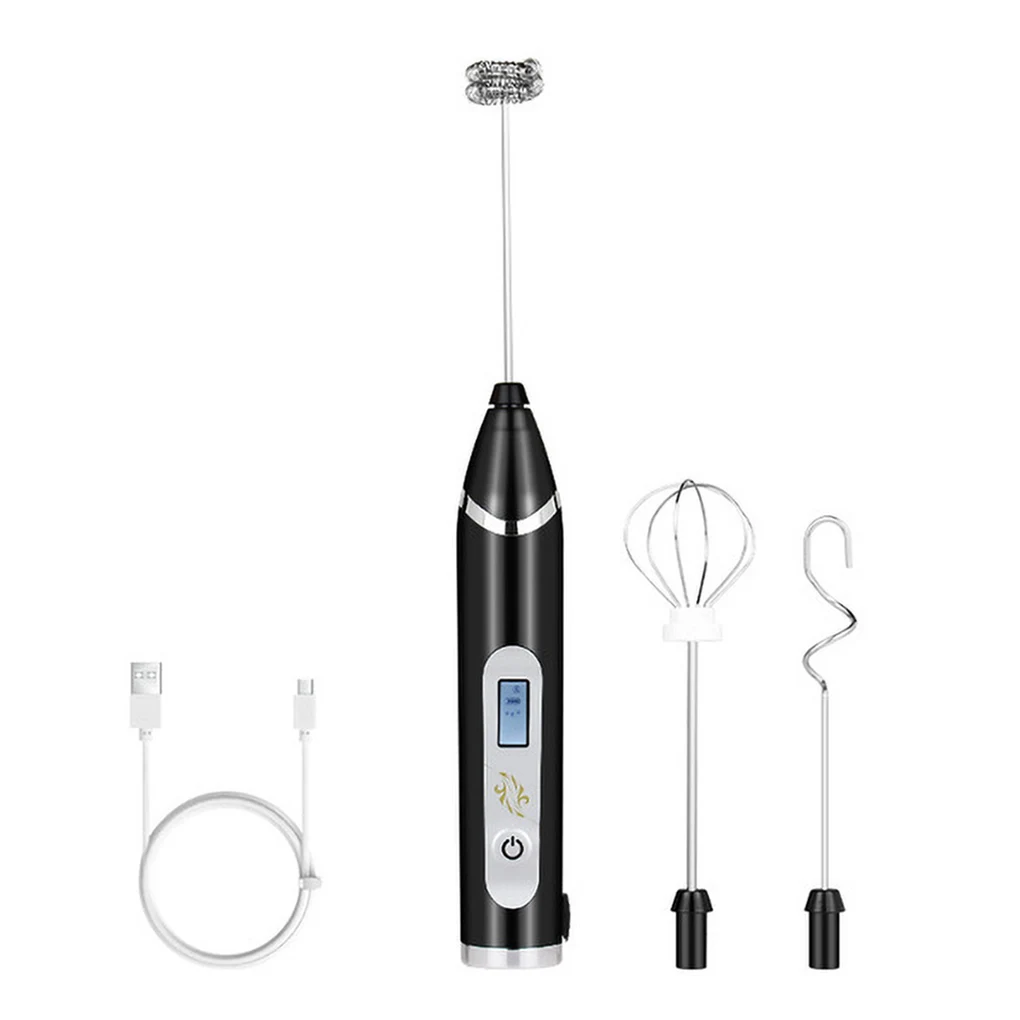 Electric Egg Beater USB Rechargeable Milk Frother Tool 3-Speed 3-Head Handheld Blender Hot Chocolate Latte Drink Mixer Tools
Electric Egg Beater USB Rechargeable Milk Frother Tool 3-Speed 3-Head Handheld Blender Hot Chocolate Latte Drink Mixer Tools