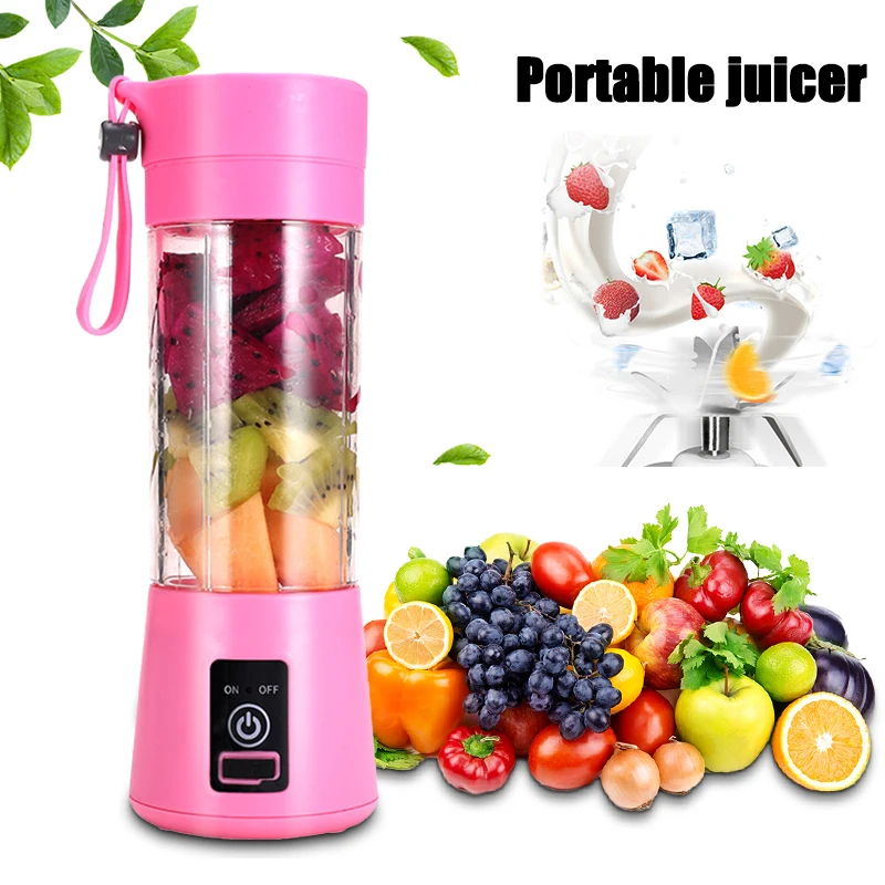 Usb Portable Blender Electric Juicer Machine Home Mini Food Processor Personal Cup Lemon Squeezer Handheld Smoothie Blender CF18
Usb Portable Blender Electric Juicer Machine Home Mini Food Processor Personal Cup Lemon Squeezer Handheld Smoothie Blender CF18