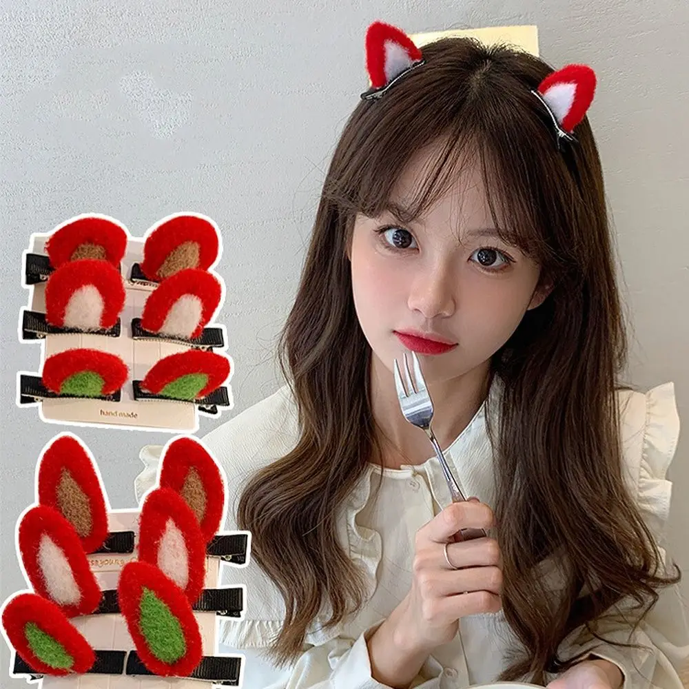 Cute Sweet Duckbill Clip For Girls Wool Felt Headwear Korean Barrettes Women Hair Clips Christmas Side Clips Hairpins
Cute Sweet Duckbill Clip For Girls Wool Felt Headwear Korean Barrettes Women Hair Clips Christmas Side Clips Hairpins