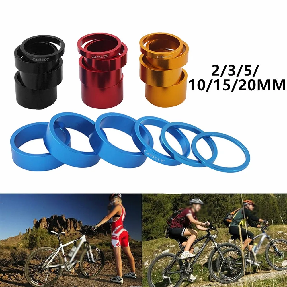 6pcs Bicycle Headset Spacer Bike Aluminum Headset Stem Fork Washer 2/3/5/10/15/20mm For 1-1/8" (28.6mm) Stem Bicycle Spare Parts
6pcs Bicycle Headset Spacer Bike Aluminum Headset Stem Fork Washer 2/3/5/10/15/20mm For 1-1/8" (28.6mm) Stem Bicycle Spare Parts