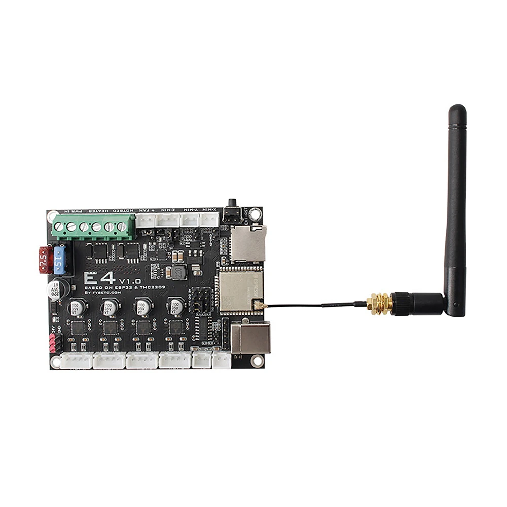 Аксессуары для 3D принтера, плата E4 V1.0, управление Wi-Fi с функцией Bluetooth, плата управления на основе ESP32 и TMC2209
Аксессуары для 3D принтера, плата E4 V1.0, управление Wi-Fi с функцией Bluetooth, плата управления на основе ESP32 и TMC2209