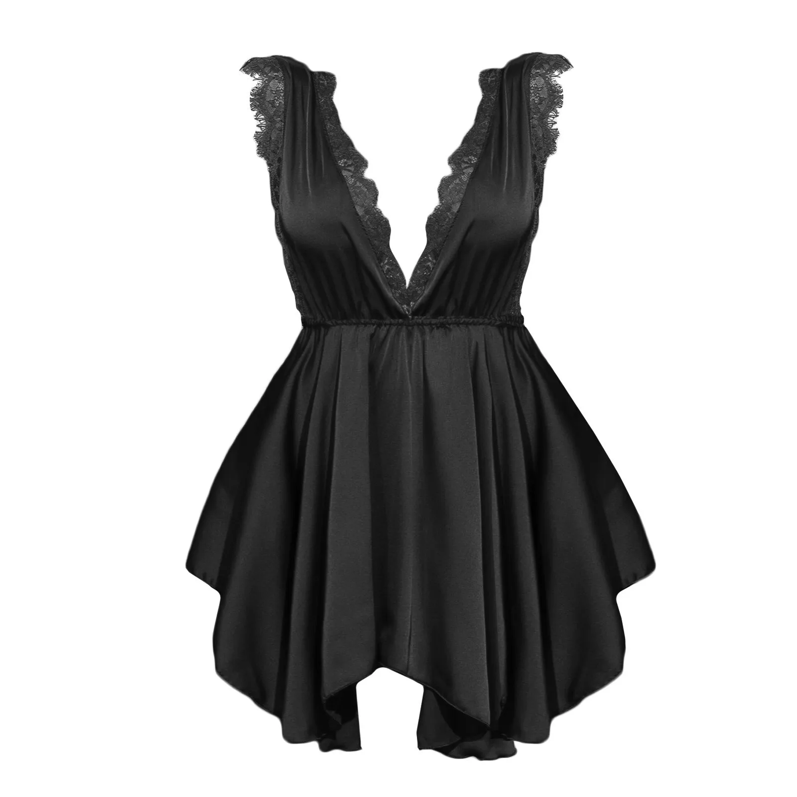 Ladies Sexy Lingerie Lace Deep V Halter Irregular Babydoll Lingerie Dress Sexy Lace Comfortable Polyester Sleepwear Underwear
Ladies Sexy Lingerie Lace Deep V Halter Irregular Babydoll Lingerie Dress Sexy Lace Comfortable Polyester Sleepwear Underwear
