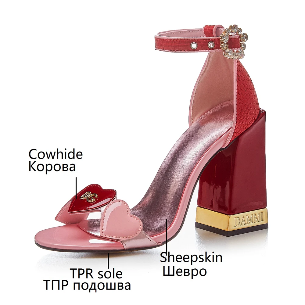 Sweet Style Women Shoes High Heel Women Genuine Leather Pink Sandals Round Toe Chunky Heels Girls Summer Shoes Ladies Sandalias
Sweet Style Women Shoes High Heel Women Genuine Leather Pink Sandals Round Toe Chunky Heels Girls Summer Shoes Ladies Sandalias