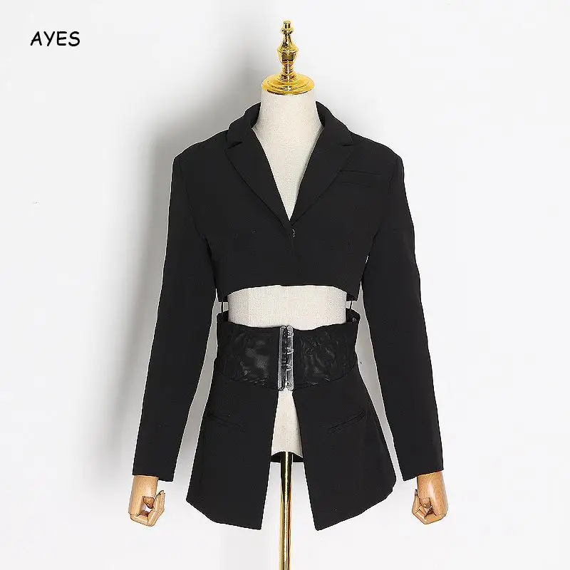 Women Elegant Two Pieces Set Crop Top + Corset Girdle Skirts Vogue Suits Long Sleeve Notched Collar White Black 2pcs Clubwear
Women Elegant Two Pieces Set Crop Top + Corset Girdle Skirts Vogue Suits Long Sleeve Notched Collar White Black 2pcs Clubwear
