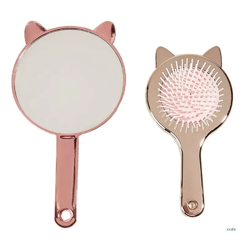 Kawaii Paddle Hair Brush Makeup Mirror Set Detangling Hairbrush Massage Scalp Styling Tool for Women Girls
Kawaii Paddle Hair Brush Makeup Mirror Set Detangling Hairbrush Massage Scalp Styling Tool for Women Girls
