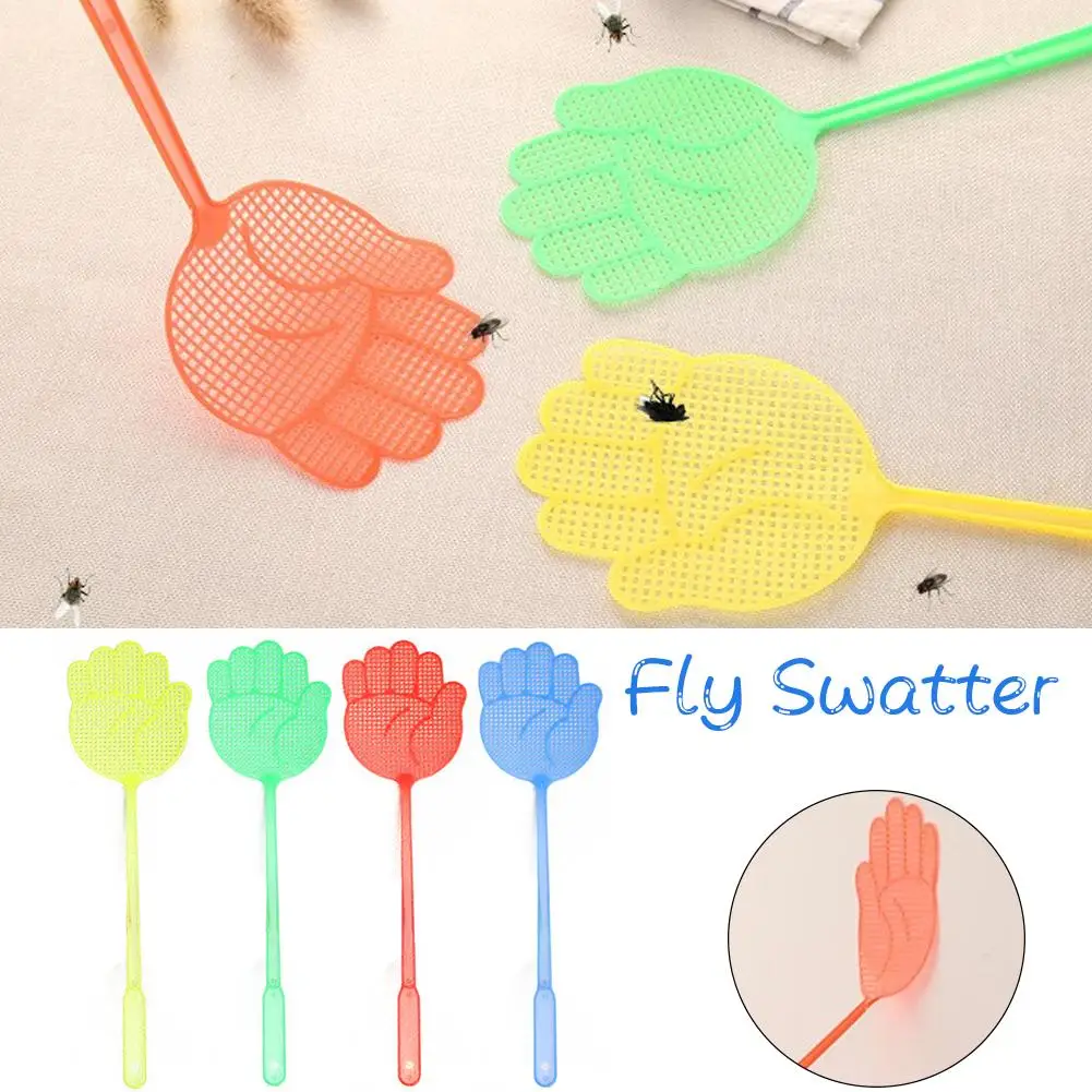 Creative Palm Shaped Plastic Fly Swatters Home Long Handle Fly Swatter Flapper Insect Killer Kitchen Accessories Random Color
Creative Palm Shaped Plastic Fly Swatters Home Long Handle Fly Swatter Flapper Insect Killer Kitchen Accessories Random Color