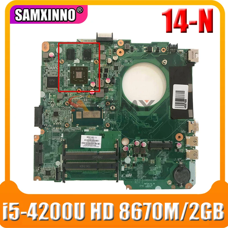 Для HP 14-N Материнская плата ноутбука 756192-501 757158-501 с HD 8670M/2 ГБ GPU i5-4200U Процессор DA0U83MB6E0 мб 100% тестирование Быстрая доставка
Для HP 14-N Материнская плата ноутбука 756192-501 757158-501 с HD 8670M/2 ГБ GPU i5-4200U Процессор DA0U83MB6E0 мб 100% тестирование Быстрая доставка