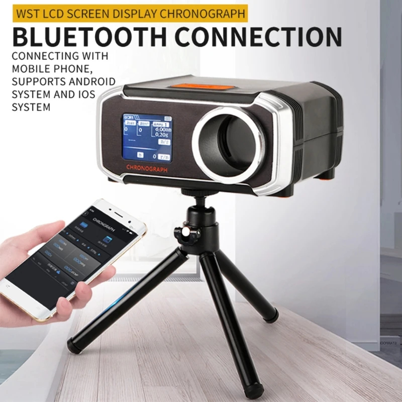 LCD Display Matching Chronograph Shooting Speed Tester Velocity Meter Velocimetry Measuring with Phone APP & Tripod
LCD Display Matching Chronograph Shooting Speed Tester Velocity Meter Velocimetry Measuring with Phone APP & Tripod