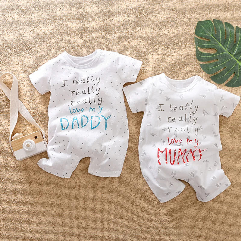 Newborn Infant Baby Jumpsuit Summer Girls Boys Letter Printed Short Sleeve Rompers
Newborn Infant Baby Jumpsuit Summer Girls Boys Letter Printed Short Sleeve Rompers