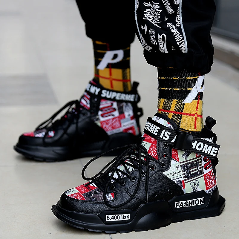 New High Top Skateboard Shoes Fashion 6 Color Casual Men Shoes Zip Lace-up Sneakers Comfortable Trainers Shoes Zapatillas Hombre
New High Top Skateboard Shoes Fashion 6 Color Casual Men Shoes Zip Lace-up Sneakers Comfortable Trainers Shoes Zapatillas Hombre