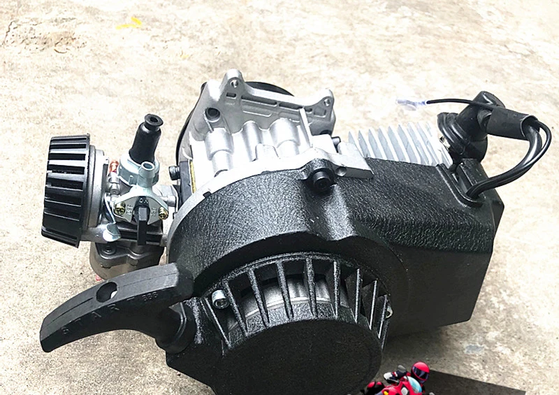 49CC air cool 2 Stroke Pull Start Engine Motor Transmission Air Filter Mini Pocket Pit Quad Dirt Bike ATV 4 Wheel scooter
49CC air cool 2 Stroke Pull Start Engine Motor Transmission Air Filter Mini Pocket Pit Quad Dirt Bike ATV 4 Wheel scooter