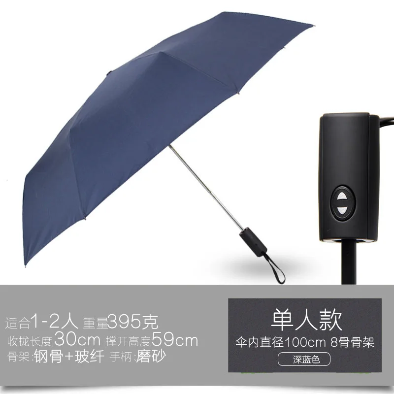 Fully Automatic Folding Umbrella Large Three-fold Reinforced Windproof Umbrella Rain And Sun Simple Temperament Umbrella
Fully Automatic Folding Umbrella Large Three-fold Reinforced Windproof Umbrella Rain And Sun Simple Temperament Umbrella