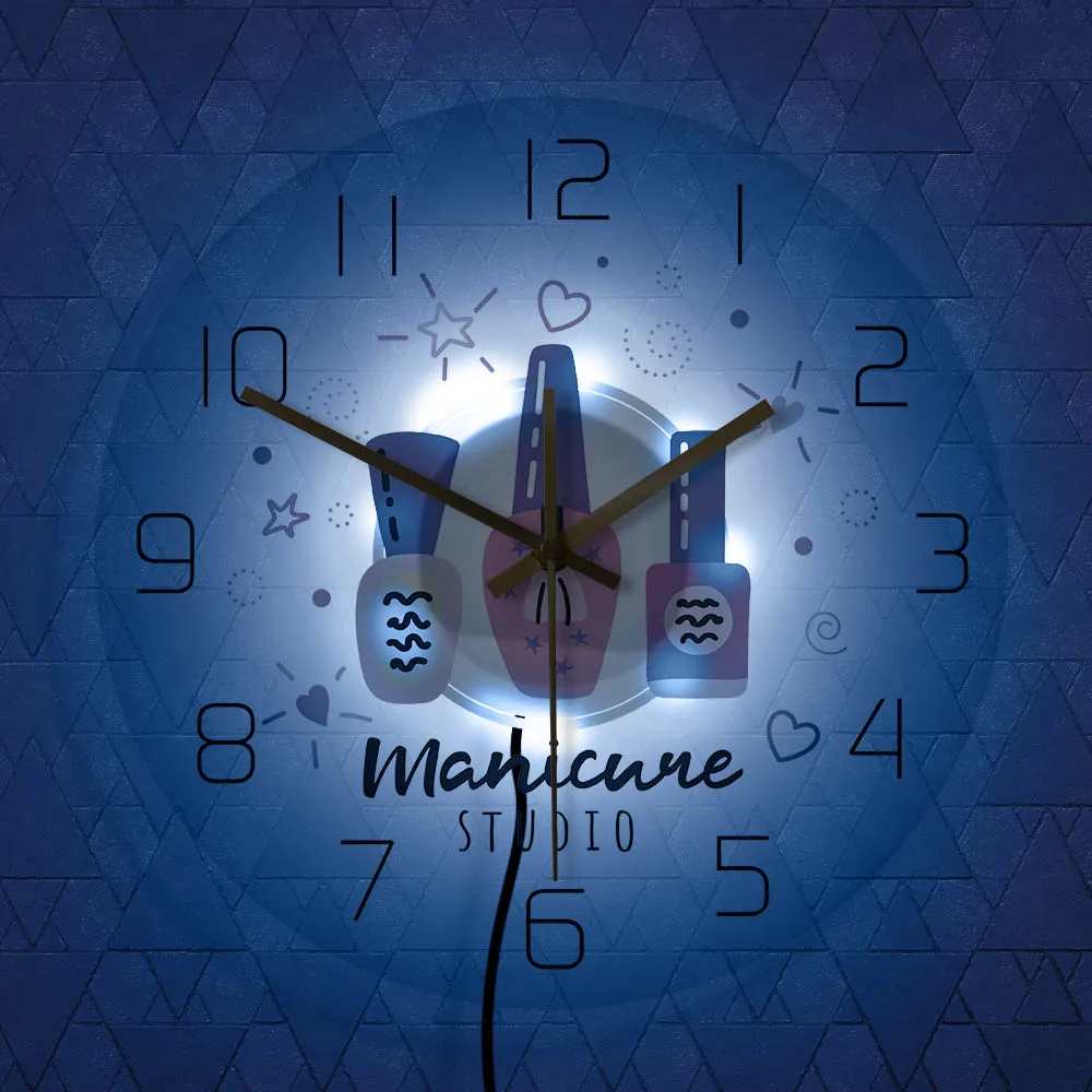 Custom Your Name Manicure Studio Nail Polish Acrylic Wall Clock Personalized Nail Salon Wall Hanging Watch Nail Technician Gift
Custom Your Name Manicure Studio Nail Polish Acrylic Wall Clock Personalized Nail Salon Wall Hanging Watch Nail Technician Gift