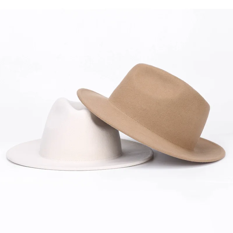 2021 Pure Wool Neutral Naked Jazz Hat British Casual Gentleman Hat Large Brim Felt Wide Brim Designer Cowboy Hat Camel
2021 Pure Wool Neutral Naked Jazz Hat British Casual Gentleman Hat Large Brim Felt Wide Brim Designer Cowboy Hat Camel