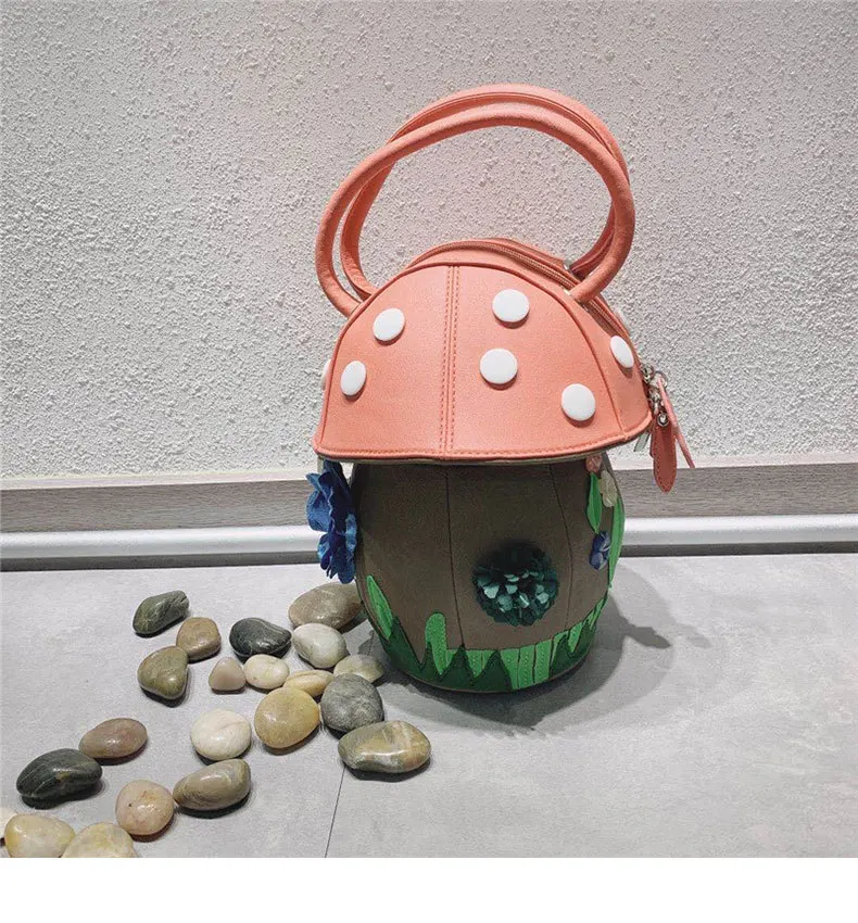 Fun and Unique Candy Color Small Mushroom PU Leather Handbag Ladies Shoulder Bag Women Fashiona Crossbody Bag Designer Bag
Fun and Unique Candy Color Small Mushroom PU Leather Handbag Ladies Shoulder Bag Women Fashiona Crossbody Bag Designer Bag